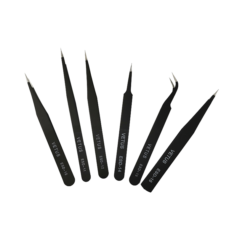 Aliquam Steel anti-static tweezers